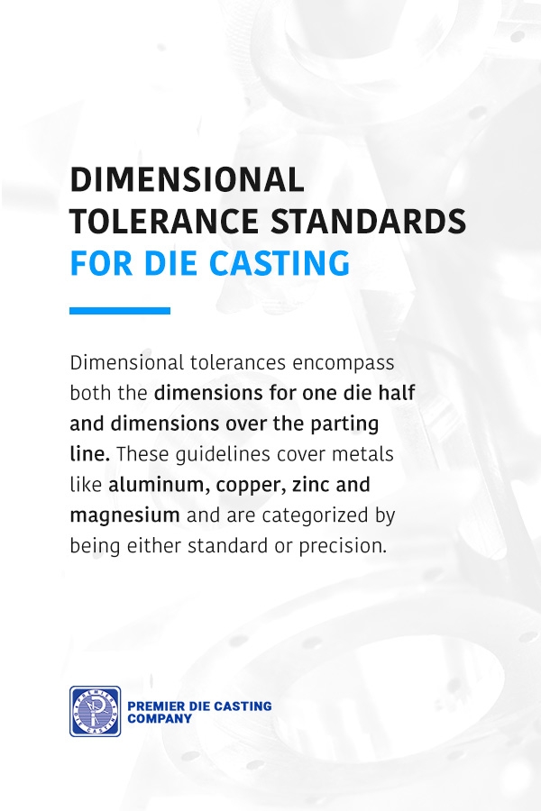 Dimensional Tolerance Standards for Die Casting